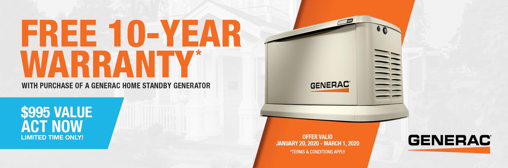 Homestandby Generator Deal | Warranty Offer | Generac Dealer | Sparta, MI